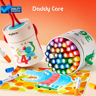 Bút màu sáp hữu cơ Mideer Silky Crayon kèm quai xách cho bé 12-24-36 màu