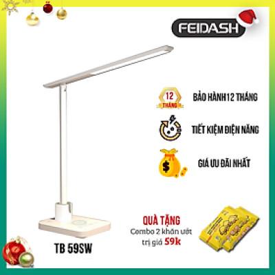 Đèn Bàn Học Cảm Biến Thông Minh FEIDASH TB59S / TB59SW -  Nút cảm ứng 1 chạm kết hợp thanh trượt điều khiển độ sáng tiện dụng - Khớp nối giúp gấp gọn dễ dàng, tiết kiệm không gian - Tính năng khử ánh sáng xanh chống cận và bảo vệ mắt - Hàng chính hãng