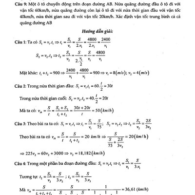 Vật Lý 10 - Tuyệt Kỹ Các Thủ Thuật Giải Nhanh Tự Luận - Trắc Nghiệm