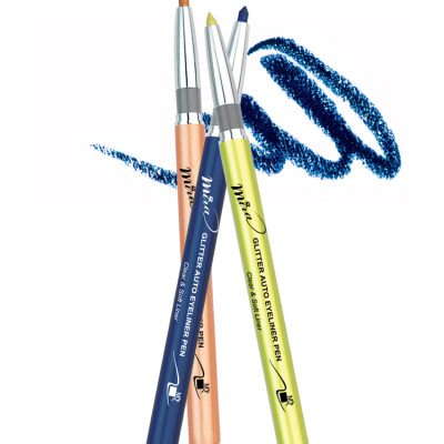 Chì mí kim tuyến Mira Glitter Auto Eyeliner Pen Hàn Quốc No.305 Dark brown tặng kèm móc khoá