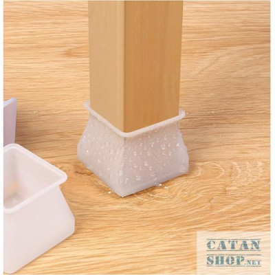 Vỏ bọc chân bàn ghế silicon dày hình vuông, miếng silicon dày bọc chân bàn ghế chống trượt