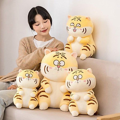Gấu bông con hổ ngồi, cọp ngồi chibi siêu dễ thương đáng yêu (30cm) vải miniso mềm mại êm ái, hàng cao cấp loại 1, an toàn cho trẻ nhỏ