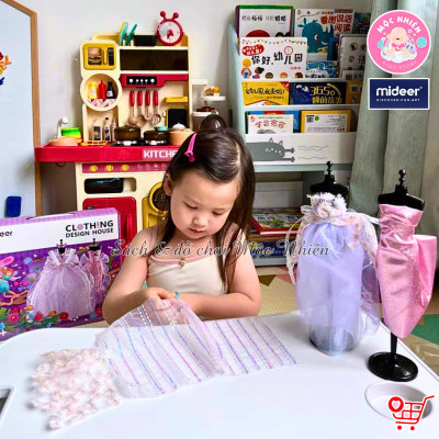 Đồ chơi thiết kế thời trang Mideer Clothing Design House - Dụng cụ may vá thủ công tại nhà cho bé từ 5 tuổi