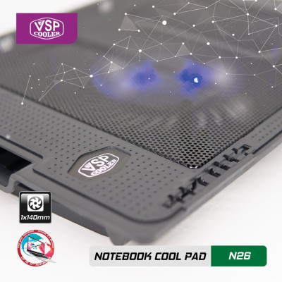 ĐẾ TẢN NHIỆT VSP Cooler N26 (1*Fan 14cm) - giao ngẫu nhiên - hàng nhập khẩu