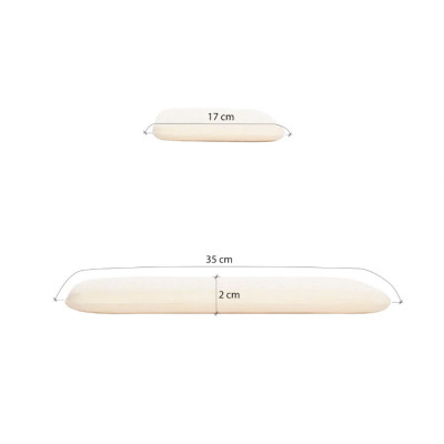 Gối nằm cao su thiên nhiên em bé Liên Á Oval + Kèm áo gối cùng kích thước .