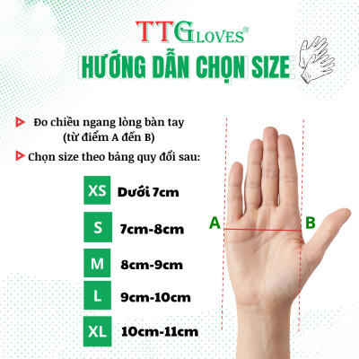 Găng Tay Y Tế Size S Màu Xanh Lá (100 Chiếc) _Không Bột Nitrile TTGLOVES