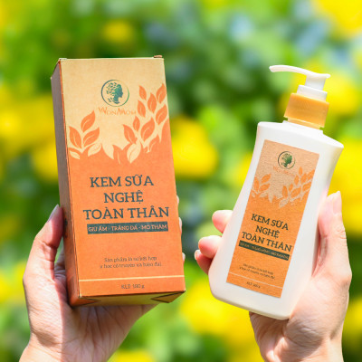 Bộ chăm sóc da mặt khỏe mạnh, body trắng mịn Wonmom (1 sữa rửa mặt + 1 kem sữa nghệ)