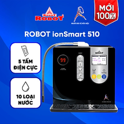 Máy Lọc Nước Điện Giải Nóng Thông Minh ROBOT IonSmart 510 Chức Năng Nóng Thông Minh- Tạo Ra 10 Loại Nước - Hàng Chính Hãng