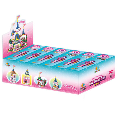 Bộ 6 Đồ Chơi Lắp Ráp Lâu Đài Cổ Tích 6 Trong 1 - Fairy Tale Castle - Toys&Joys 8776 (447 Mảnh Ghép)
