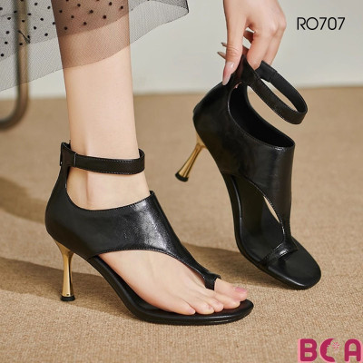 [HIỆN ĐẠI + CÁ TÍNH] Sandal Cao Gót 8 Phân RO707 ROSATA Giúp Chị Em Tỏa Sáng Theo Từng Bước Chân