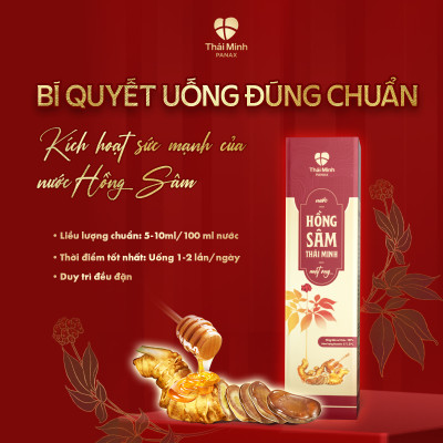[CHÍNH HÃNG] Nước Hồng sâm Thái Minh mật ong - Hỗ trợ bồi bổ sức khỏe, tăng cường miễn dịch