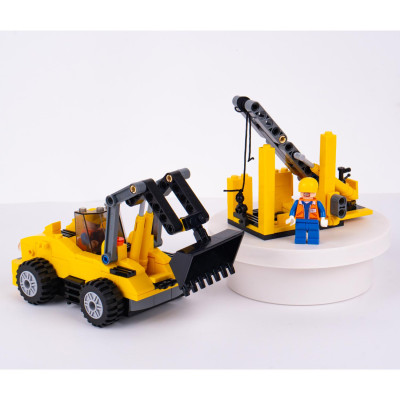 Đồ Chơi Lắp Ráp Máy Xúc Đào Thủy Lực 2 Trong 1 - Hydraulic Excavator - Toys&Joys 8632 (268 Mảnh Ghép)
