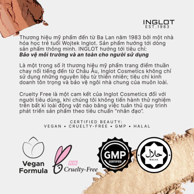 Hộp đựng lõi phấn có gương đế nam châm 4 ô Inglot Freedom System Flexi Palette