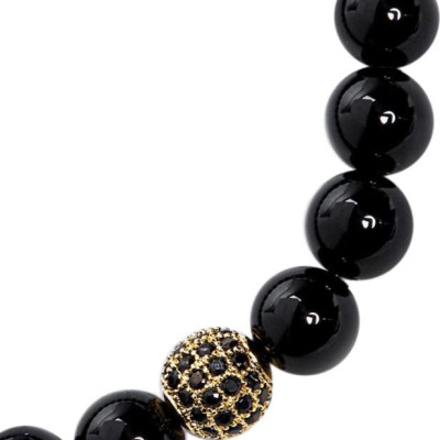 Vòng Tay Đá Obsidian Mix Charm Ngọc Quý Gemstones VT46