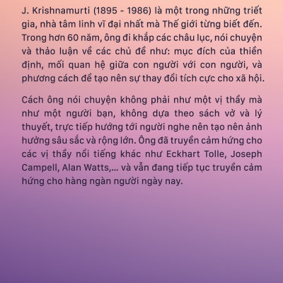 Combo Sách Krishnamurti Thực Tại Hiện Tiền và Chữa Lành Bằng Năng Lượng