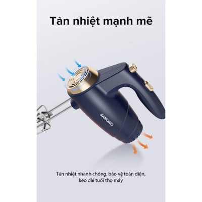 Máy đánh trứng SAMONO SW-THMB200 công suất 200W 5 tốc độ đánh - Hàng chính hãng