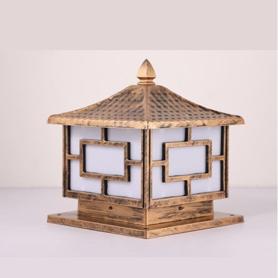 Đèn trụ cổng AKARED trang trí sân vườn độc đáo - kèm bóng Led chuyên dụng