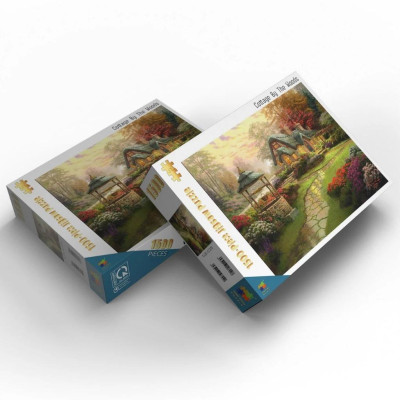 Bộ Tranh Ghép Hình Minh Châu - 60 x 80 cm (1500 Mảnh Ghép) - Cottage By The Woods