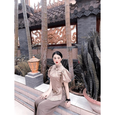 SET GẤM THƯỢNG HẢI CAO CẤP SJ08 (mẫu cổ kín )