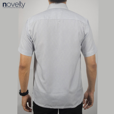Áo sơ mi nam ngắn tay Novelty Casual hoa văn NSMMINMSPB230715N