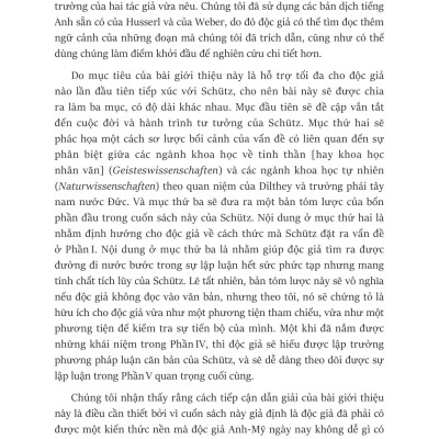 Sách - Sự Kiến Tạo Ý Nghĩa Của Thế Giới Xã Hội - Der Sinnhafte Aufbau Der Sozialen Welt