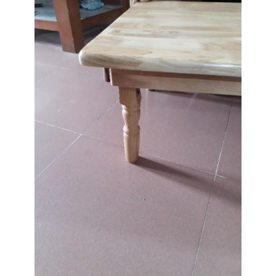 Bàn Nhật, Bàn Gập Làm Bằng Gỗ Cao Su Tự Nhiên Hoàn Toàn kích thước 70x120cm
