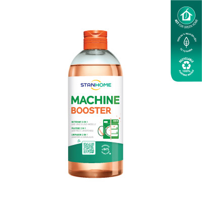 Dung dịch vệ sinh lồng giặt, máy rửa chén Stanhome Machine Booster nguyên liệu tự nhiên 500ml