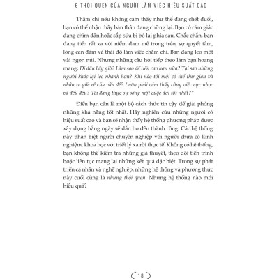 6 Thói Quen Của Người Làm Việc Hiệu Suất Cao