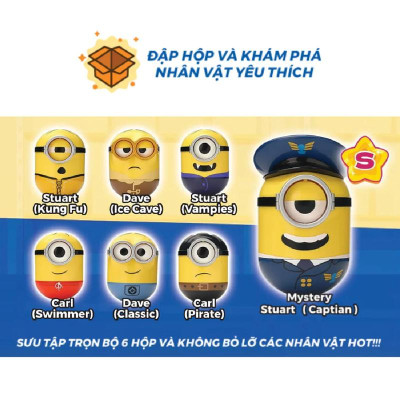 Mô Hình Lật Đật Có Âm Thanh, Giọng Nói Nhân Vật Minions - Illumination EU360112 (Mẫu Sản Phẩm Bên Trong Là Ngẫu Nhiên)