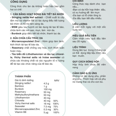 Viên uống D-LAB • Ngăn ngừa mụn ️ • Điều tiết bã nhờn ️• Chăm sóc da • Complexe Peau Nette • Clear Skin Complex • Pháp