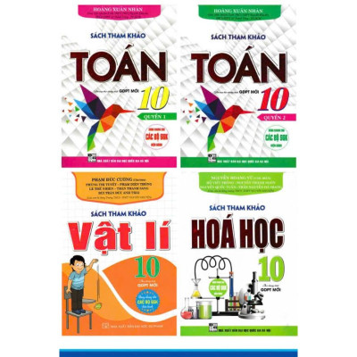 Sách - Combo Sách Tham Khảo Toán + Vật Lí + Hóa Học 10 (Dùng Chung Cho Các Bộ SGK Hiện Hành) (Bộ 4 Cuốn)ha-mk1