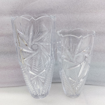 COMBO hai  binh cắm hoa thủy tinh 25cm và 30cm cao cấp - ANTH501