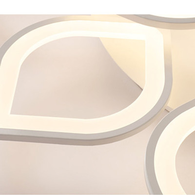 Đèn trần - đèn led mâm - đèn ốp trần - đèn trang trí phòng khách LUCIA có 3 màu ánh sáng được điều khiển từ xa