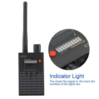 ROGTZ - Máy Dò Tín Hiệu GPS G318 RF Detector Tích hợp AI trí tuệ nhân tạo Bảo vệ vượt trội Dò tìm đa dạng Tín hiệu điện thoại GPS RF Wifi CDMA 4G Tự động quét Độ nhạy tùy chỉnh linh hoạt Khách sạn Nhà ở Phòng Thay đồ Riêng Tư An Toàn - Hàng Chính Hãng