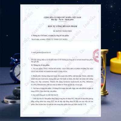 Combo 3 Hộp Kẹo Dẻo Melatonin Hỗ Trợ Giấc Ngủ Ngon Sleep Well Gummies Hỗ Trợ Giảm Căng Thẳng Kết Hợp Vitamin B6 Coolvita