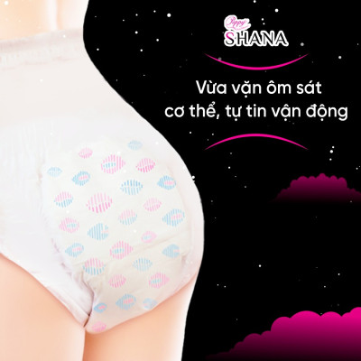 Combo 8 gói Băng vệ sinh quần Peppy Shana ngày đêm, mềm mại, thấm hút tối đa, chống tràn GÓI LỚN 10 quần/gói