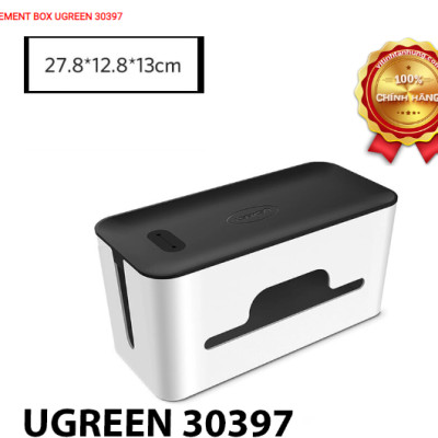 Hộp nhựa ABS đựng ổ cắm điện / dây sạc điện thoại UGREEN LP110 30397  . 30398 - Hàng Chính Hãng