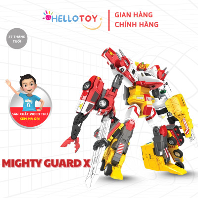 Đồ chơi Robot Little Mighty Guard X HC-F-011SD, nhựa PVC, không dùng pin, phù hợp cho trẻ trên 37 tháng, có QR code, màu sắc nổi bật
