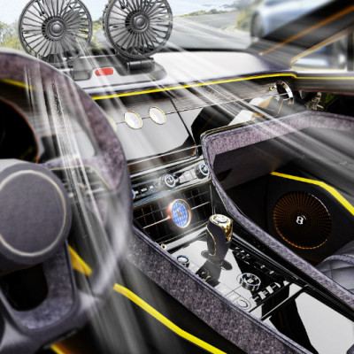 Quạt đôi cho xe oto xoay 360 độ hàng đẹp cao cấp công suất 5W phù hợp mọi loại xe (Tặng kèm quà ngẫu nhiên)