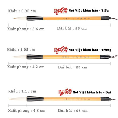 Bút lông Nét Việt thư hoạ Kiêm hào thư pháp thuỷ mặc loại tốt