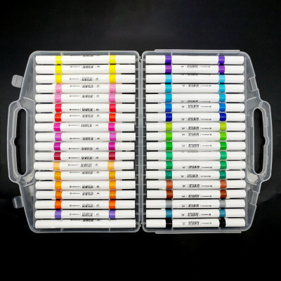 Hộp 36 Bút Lông Màu Acrylic 2 Đầu - Hồng Hà 8147