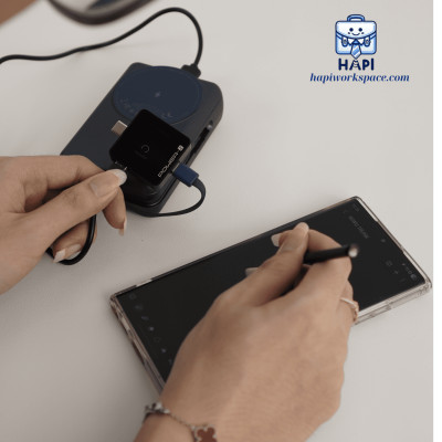 Sạc dự phòng hàng chính hãng WiWU Trunk Series 5-in-1 Wi-PP04, cáp C/L, sạc không dây 15W