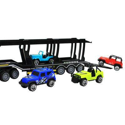 Đồ Chơi Xe Tải Vận Chuyển Điều Khiển Từ Xa Kèm 4 Xe Mô Hình - Vecto VT200-7