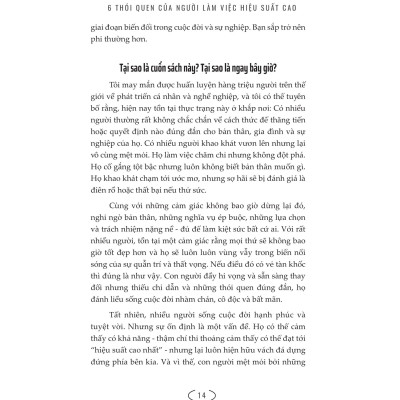 6 Thói Quen Của Người Làm Việc Hiệu Suất Cao