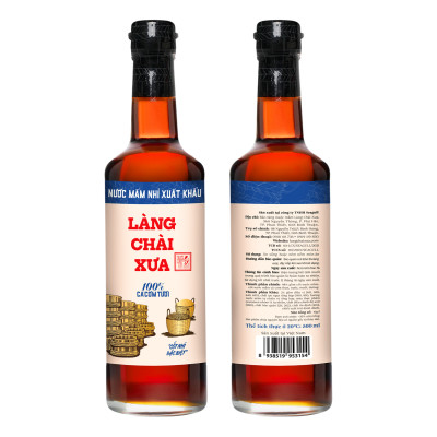 Đặc Sản Phan Thiết - Combo 3 Chai Nước Mắm Nhỉ Làng Chài Xưa Xuất Khẩu Nhãn Xanh 500Ml + 3 Chai Làng Chài Xưa Nhãn Đỏ 500Ml Cốt Nhỉ Đặc Biệt Từ 100% Cá Cơm Tươi