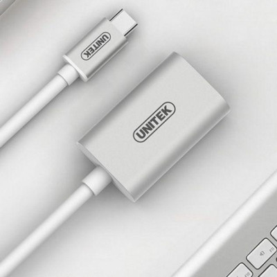 CÁP CHUYỂN ĐỔI USB TYPE-C TO VGA UNITEK Y-6315 - HÀNG CHÍNH HÃNG