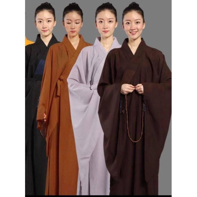 ĐỒ LAM ĐI CHÙA  Pháp phục Áo hậu - áo hải thanh vải hải thanh