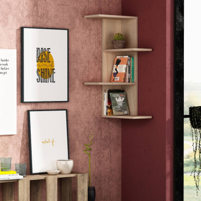 Kệ trang trí phòng khách gỗ công nghiệp SMLIFE Bowcott