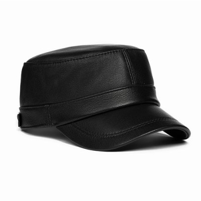 Mũ lưỡi trai da cừu cao cấp BHY1923 – Thiết kế lưỡi ngắn tinh tế, da thật mềm mịn, lịch lãm cho phái mạnh