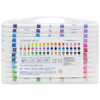 Hộp 38 Bút Màu Acrylic 2 Đầu - Deli HM924-48